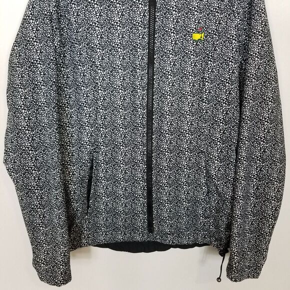 Masters Magnolia Lane Tech Zip Jacket Women Sz S Black White Reversible Golf - Picture 12 of 14